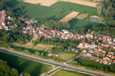 Oblique view of From the west in Kesseldorf in the state Bas-Rhin, France