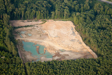 Clay pits in the Foret de Hagenau in Seltz in the state Bas-Rhin, France