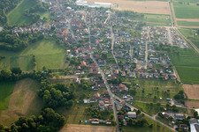 Niederrœdern in the state Bas-Rhin, France from the drone perspective