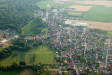Niederrœdern in the state Bas-Rhin, France from a drone