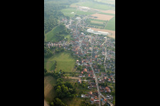 From the east in Niederrœdern in the state Bas-Rhin, France