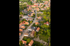 Street - road guidance of Hauptstrasse in Wintzenbach in Grand Est, France