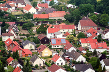 Main street from the north in Barbelroth in the state Rhineland-Palatinate, Germany
