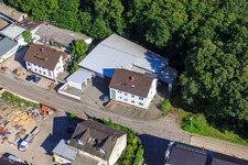 Aerial view of Elsässer Straße Frey Sondermaschinen in Kandel in the state Rhineland-Palatinate, Germany