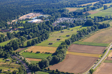 Mhou Ostrich Farm in Rülzheim in the state Rhineland-Palatinate, Germany