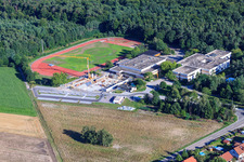 New building at the Römerbadschule IGS Rheinzabern in Rheinzabern in the state Rhineland-Palatinate, Germany