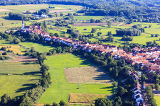 Hinterstädel / Ludwigstraße from the south in Jockgrim in the state Rhineland-Palatinate, Germany
