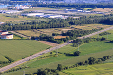 Dismantled tank farm Jockgrim on the B9 in Jockgrim in the state Rhineland-Palatinate, Germany