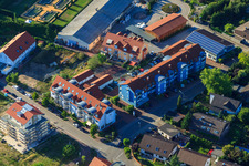 Aerial view of Ludowiciring in Jockgrim in the state Rhineland-Palatinate, Germany