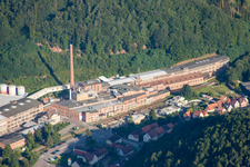 Kartonfabrik Buchmann GmbH in the district Sarnstall in Annweiler am Trifels in the state Rhineland-Palatinate, Germany out of the air