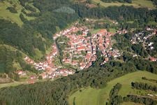 From the east in Bundenthal in the state Rhineland-Palatinate, Germany