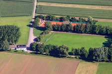 Sports fields of SV1946 Minfeld in Minfeld in the state Rhineland-Palatinate, Germany