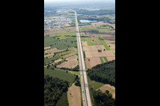 A5 to S in Malsch in the state Baden-Wuerttemberg, Germany