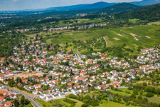 From the south in Sinzheim in the state Baden-Wuerttemberg, Germany