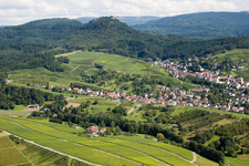 From the west in the district Gallenbach in Baden-Baden in the state Baden-Wuerttemberg, Germany