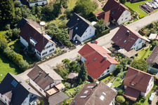 Varnhalt, Gartenstr in the district Gallenbach in Baden-Baden in the state Baden-Wuerttemberg, Germany viewn from the air