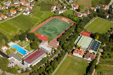 South Baden Sports School, FC Neuweier in the district Steinbach in Baden-Baden in the state Baden-Wuerttemberg, Germany viewn from the air