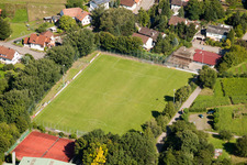 Drone recording of South Baden Sports School, FC Neuweier in the district Steinbach in Baden-Baden in the state Baden-Wuerttemberg, Germany