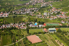 South Baden Sports School, FC Neuweier in the district Steinbach in Baden-Baden in the state Baden-Wuerttemberg, Germany from a drone