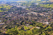 City overview from the north in Bühl in the state Baden-Wuerttemberg, Germany