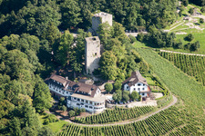 Ruins and vestiges of the former castle and fortress Alt-Windeck in Buehl in the state Baden-Wurttemberg
