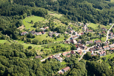 Aerial view of Kappelwindeck in the district Waldmatt in Bühl in the state Baden-Wuerttemberg, Germany