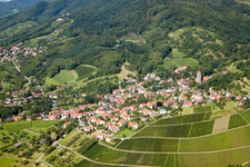 From the south in the district Neusatz in Bühl in the state Baden-Wuerttemberg, Germany