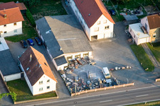 Aerial view of Natural Stones Arnold in Steinfeld in the state Rhineland-Palatinate, Germany
