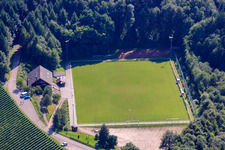 Football field of the sports club Sasbachwalden in the district Büchelbach in Sasbachwalden in the state Baden-Wuerttemberg, Germany