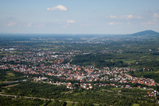 From the southeast in the district Oberachern in Achern in the state Baden-Wuerttemberg, Germany