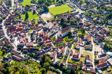 Building and production halls on the premises of the brewery Familienbrauerei Bauhoefer GmbH & Co. KG in the district Ulm in Renchen in the state Baden-Wurttemberg, Germany
