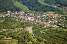 From the north in the district Haslach in Oberkirch in the state Baden-Wuerttemberg, Germany