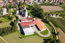 Building and production halls on the premises of Kraewa GmbH Umformtechnik in the district Erlach in Renchen in the state Baden-Wurttemberg