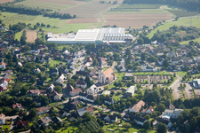 Town View of the streets and houses of the residential areas in the district Grossweier in Achern in the state Baden-Wurttemberg