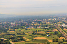 View of the town from the north in Sasbach in the state Baden-Wuerttemberg, Germany