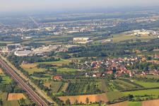 District from the northeast in the district Sasbachried in Achern in the state Baden-Wuerttemberg, Germany