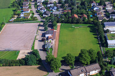 Aerial photograpy of SV Vimbuch football pitch in the district Vimbuch in Bühl in the state Baden-Wuerttemberg, Germany