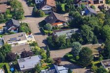 Aerial view of Fasanenstr in the district Vimbuch in Bühl in the state Baden-Wuerttemberg, Germany
