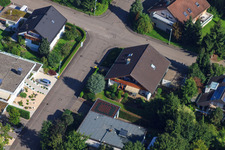 Drone image of Fasanenstr in the district Vimbuch in Bühl in the state Baden-Wuerttemberg, Germany