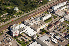 Building and production halls on the premises of Biologische Heilmittel Heel GmbH Dr.-Reckeweg-Strasse in the district Oos in Baden-Baden in the state Baden-Wurttemberg