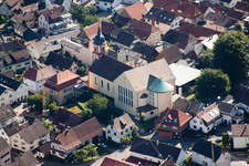 Church building in the village of in the district Haueneberstein in Baden-Baden in the state Baden-Wurttemberg, Germany