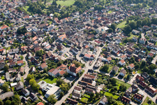 Town View of the streets and houses of the residential areas in the district Haueneberstein in Baden-Baden in the state Baden-Wurttemberg, Germany