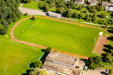 Aerial view of Football club 1919 Rauental in the district Rauental in Rastatt in the state Baden-Wuerttemberg, Germany