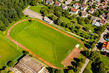 Oblique view of Football club 1919 Rauental in the district Rauental in Rastatt in the state Baden-Wuerttemberg, Germany