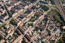 Marie-Alexandra-Straße in the district Beiertheim-Bulach in Karlsruhe in the state Baden-Wuerttemberg, Germany