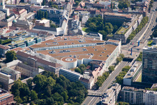 Ettlingertor Center in the district Innenstadt-West in Karlsruhe in the state Baden-Wuerttemberg, Germany