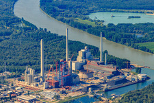 ENBW new building in the district Daxlanden in Karlsruhe in the state Baden-Wuerttemberg, Germany out of the air