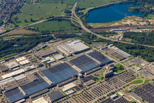 Daimler truck plant from the southeast in Wörth am Rhein in the state Rhineland-Palatinate, Germany