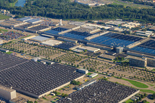 Daimler truck plant from the northwest in Wörth am Rhein in the state Rhineland-Palatinate, Germany