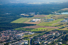 Gliding airfield Rheinstetten in the district Forchheim in Rheinstetten in the state Baden-Wuerttemberg, Germany
